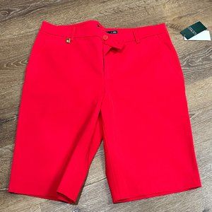 LAUREN RALPH LAUREN BI-STRETCH TWILL SHORT | SIZE: 10